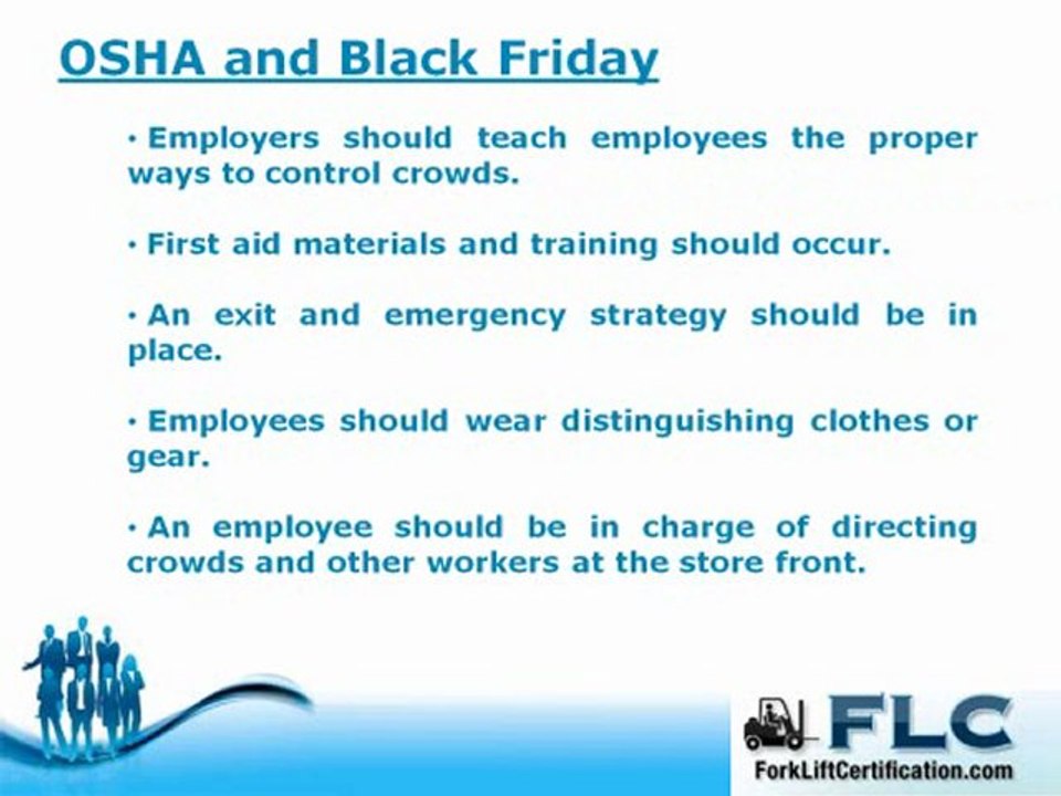 OSHA and Black Friday