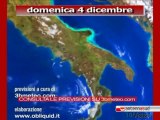 Previsioni del tempo, domenica 4 dicembre