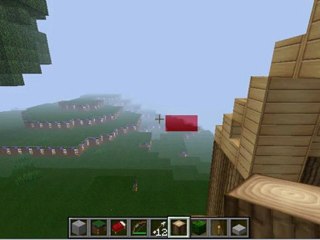 moi en train de construire dans minecraft