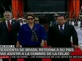 Presidenta Roussef retorna a su país tras cumbre de Celac