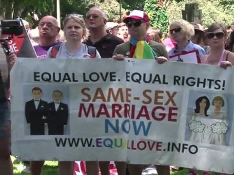 Australie: manifestation pour la légalisation du mariage gay