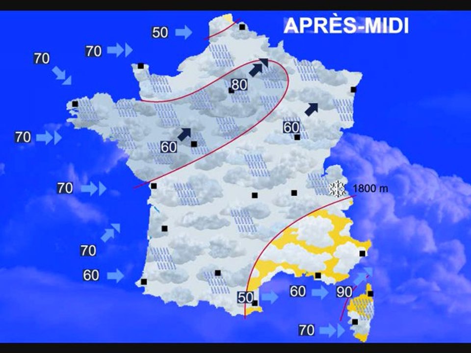 Météo 4 decembre 2011: Vents forts !!!