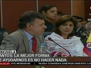 Santos: La paz es un asunto interno colombiano