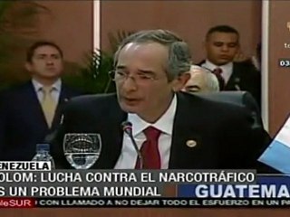 Colom: El narcotráfico es un problema mundial