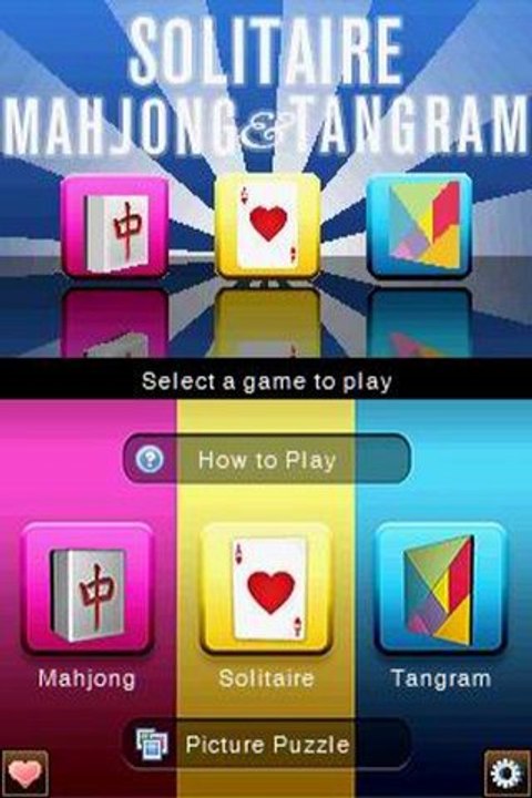 3 in 1 Solitaire, Mahjong & Tangram (EUROPE) NDS DS Rom Download