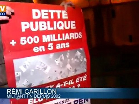 Une campagne d’affichage sauvage pour faire passer les idées de Marine Le Pen