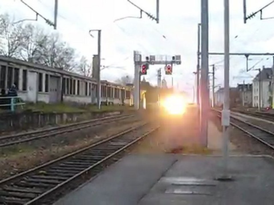 Départ en retraite d'un conducteur de trains en gare de Caen