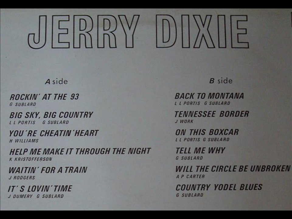JERRY DIXIE by fans request FACE B