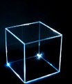 Espositore cubo led display allestimenti vetrine negozi acrilico plexiglas Visual merchandising