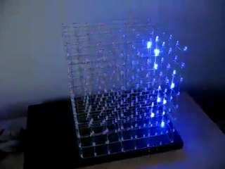LED cube 8x8x8 demo