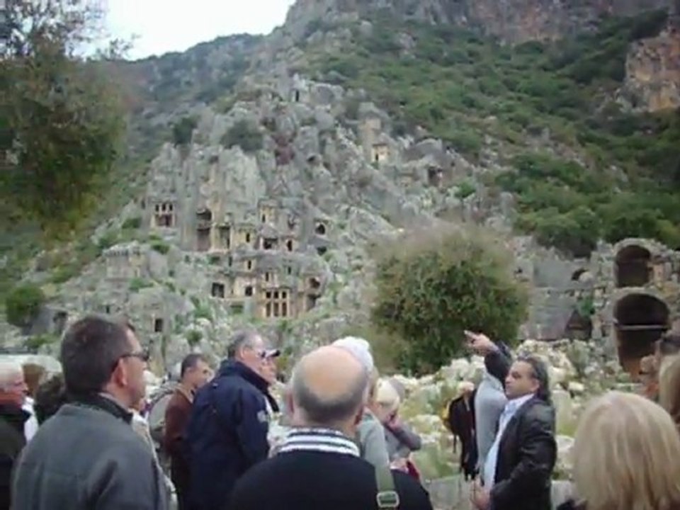 NÉCROPOLE ET VILLE ANTIQUE DE MYRA (TURQUIE) VESTIGES en Novembre 2011