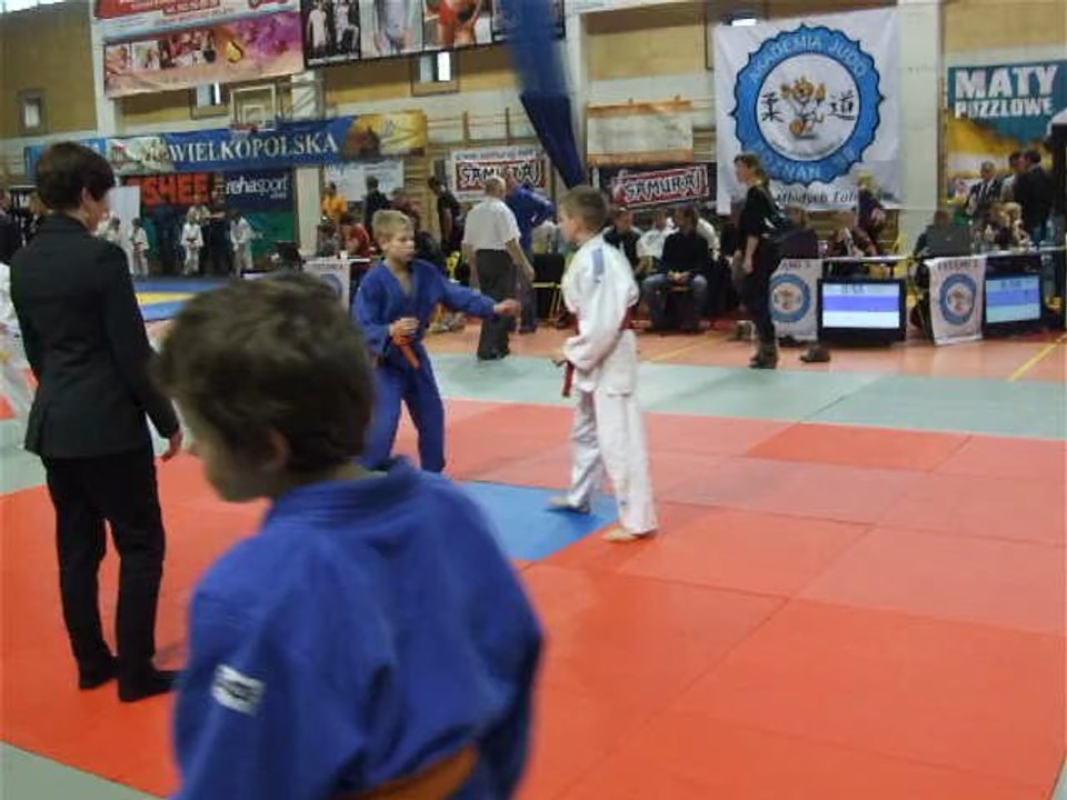 JUDO PIŁA   Dominik Skowyra  Zawody judo U11 30kg Luboń 2011 ,miasto Piła,karate Piła,aikido piła,sport Piła