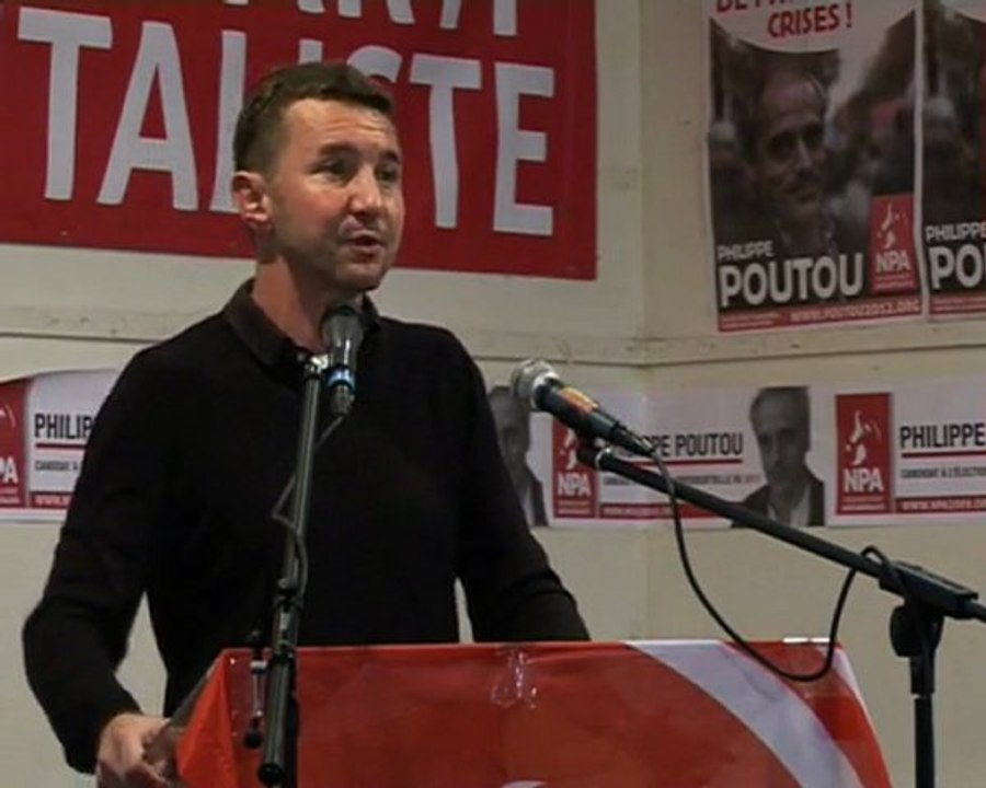 Meeting du NPA: intervention d'Olivier Besancenot