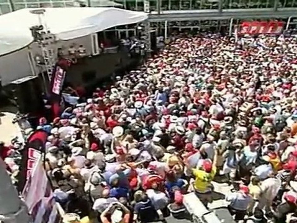 USA 2007 Kimi Räikkönen and Felipe Massa Interview