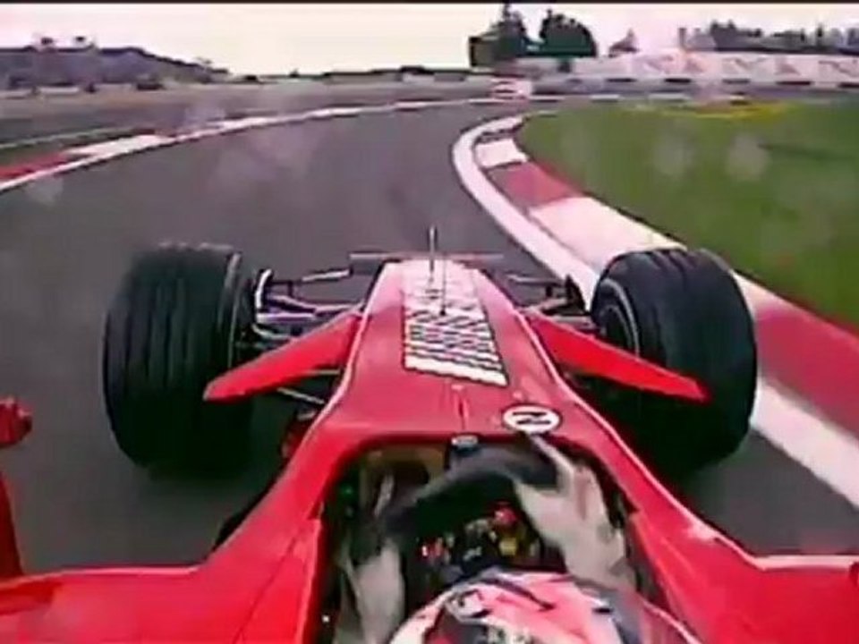 Nürburgring 2007 Kimi Räikkönen missing pit-lane Onboard