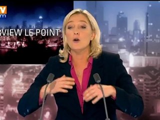BFMTV 2012 : l’interview Le Point, Marine Le Pen
