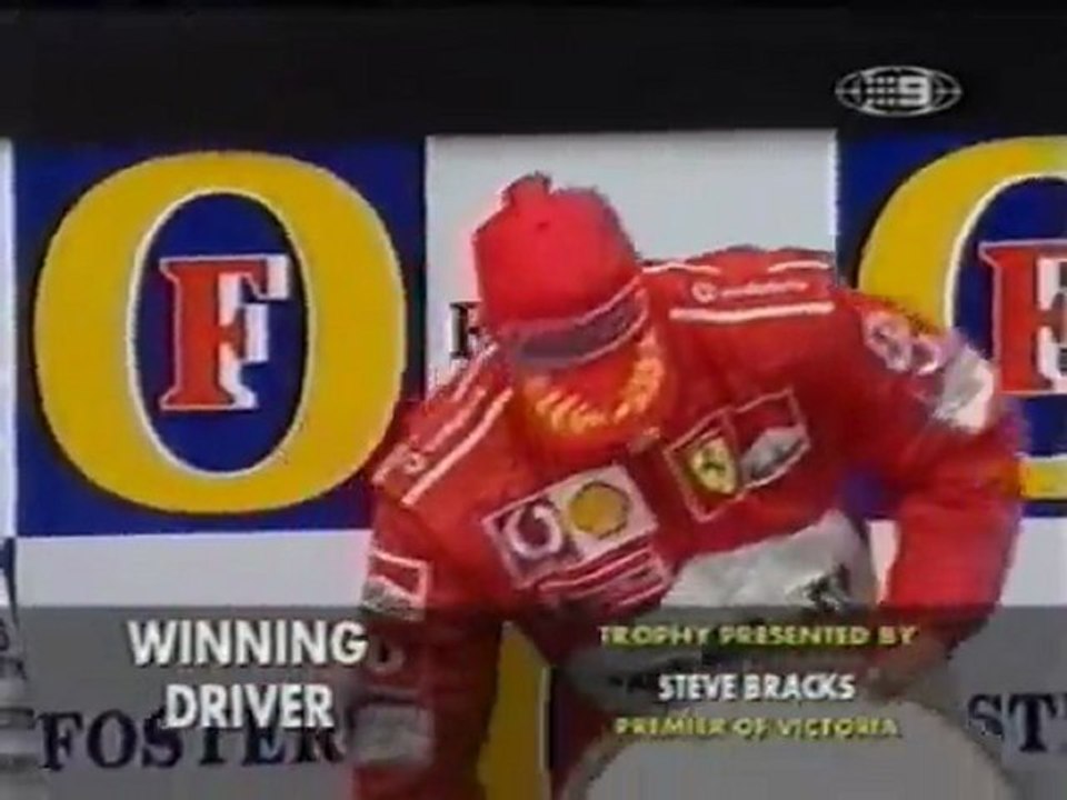 Australia 2002 Formula One Podium