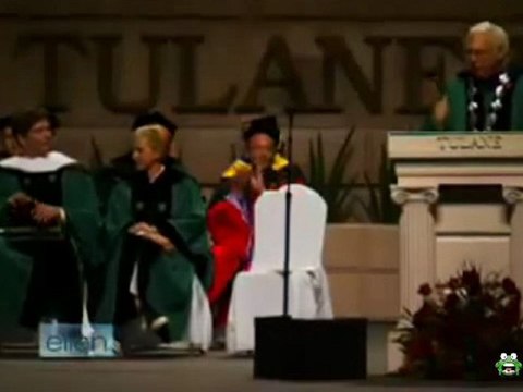 Ellen Degeneres Behind The Scenes At Tulane 2009