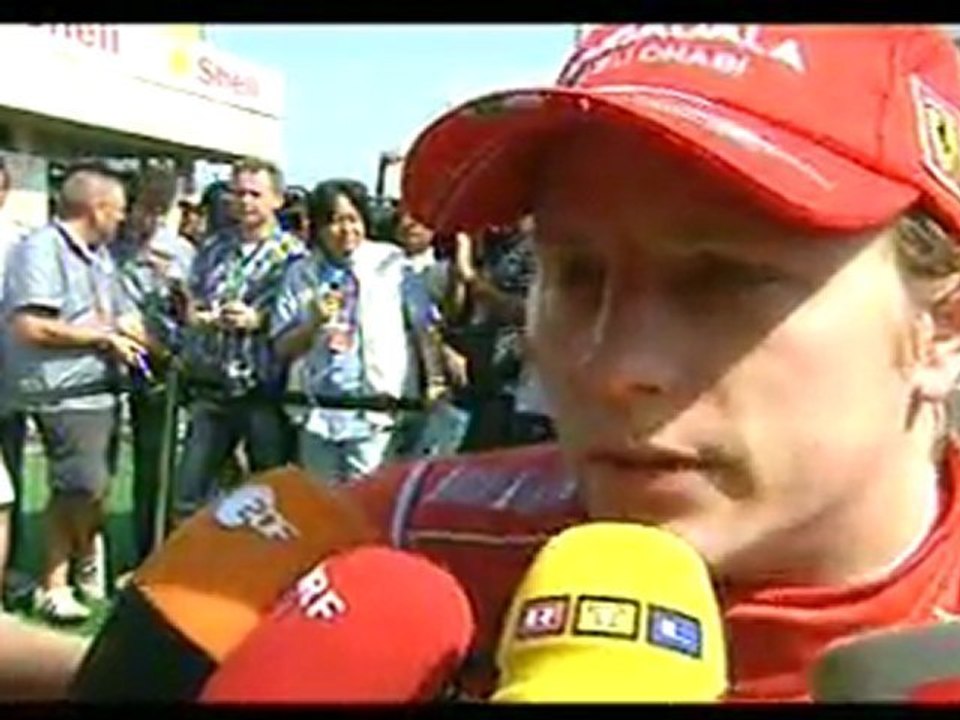 Brazil 2008 Kimi Räikkönen Quali Interview