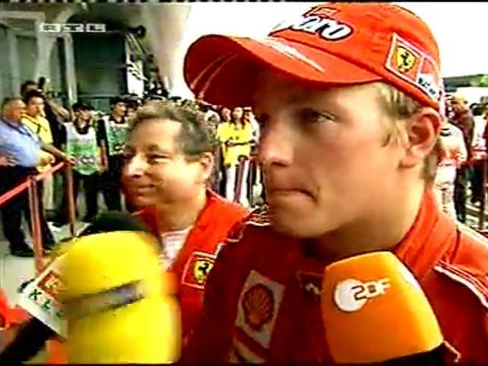China 2007 Kimi Räikkönen Race Interview
