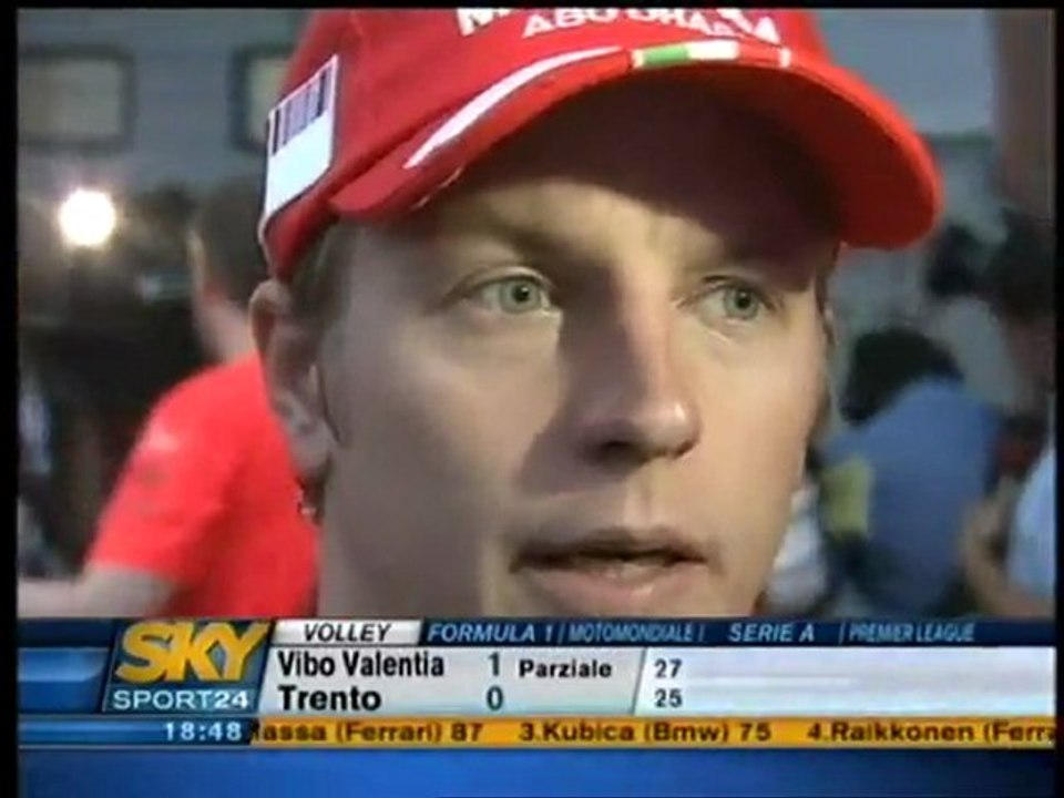 China 2008 Kimi Räikkönen Race Interview