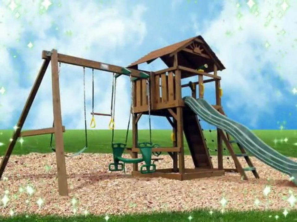 Stockbridge Wooden Backyard Swing Set