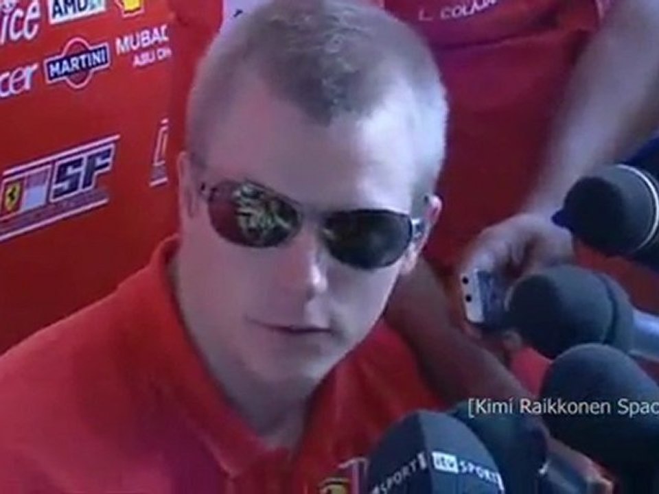 Canada 2008 Kimi Räikkönen Race Interview about pit-lane crash