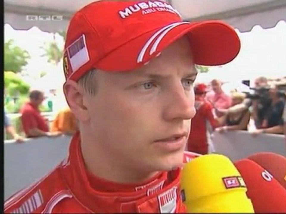 Malaysia 2007 Kimi Räikkönen Quali Interview