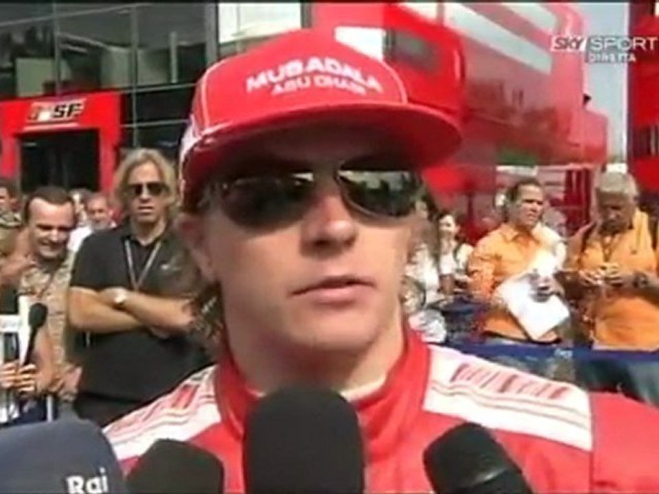 Monza 2009 Kimi Räikkönen Quali Interview