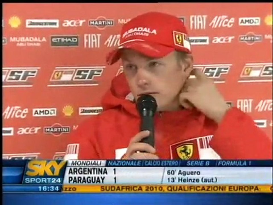 Spa 2008 Kimi Räikkönen Race Interview