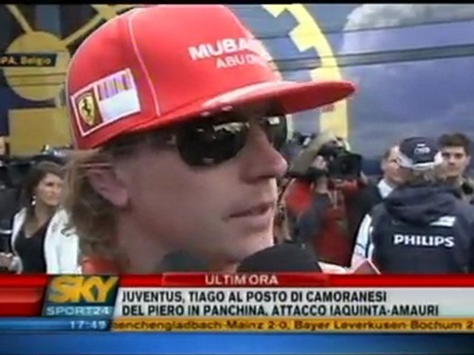 Spa 2009 Kimi Räikkönen Race Interview