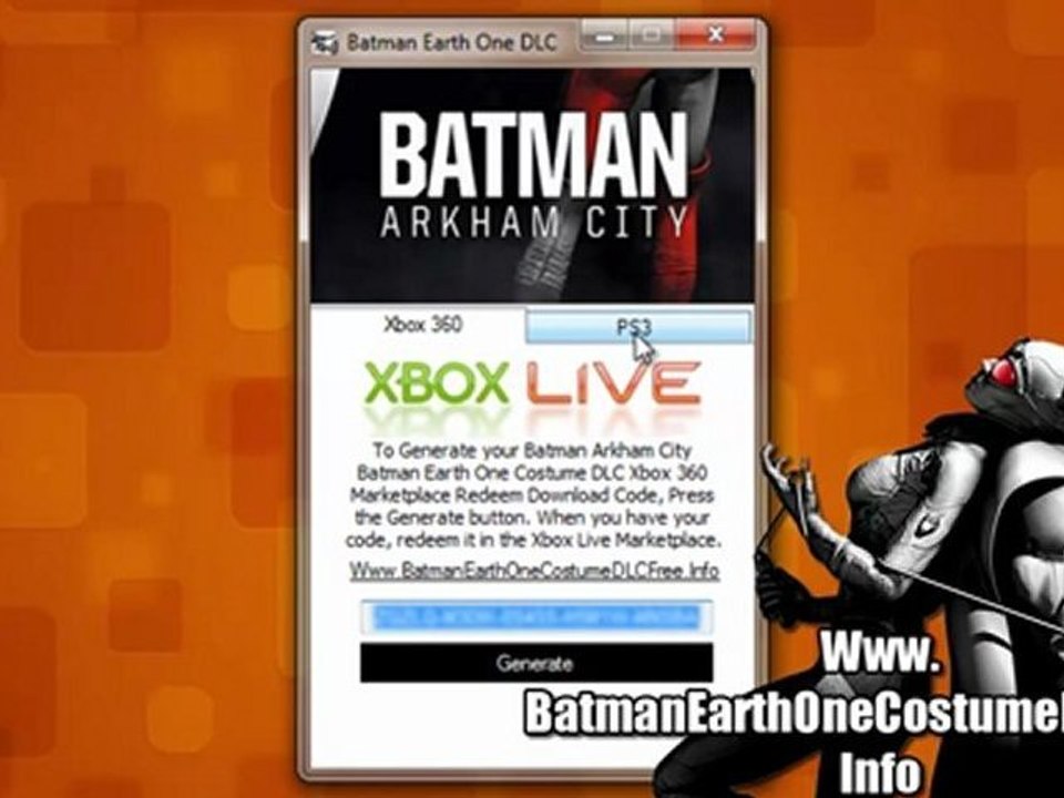 Get Free Batman Arkham City Batman Earth One Costume DLC - Xbox 360 - PS3