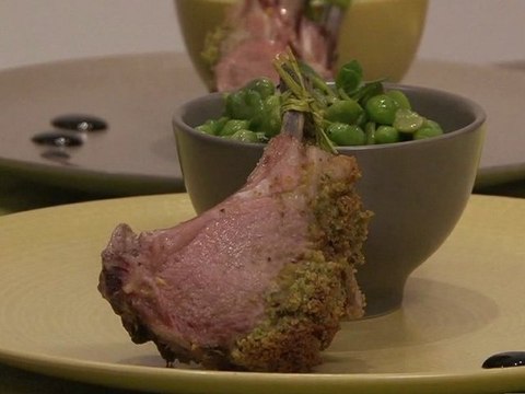 Carré d'agneau en croûte de pistache - 750 Grammes