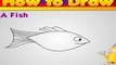 How to Draw Cartoon Animals Telugu - Fish