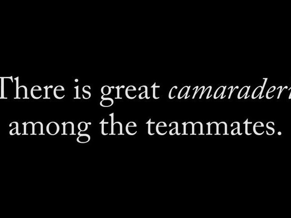One Word A Day - CAMARADERIE  (HD)