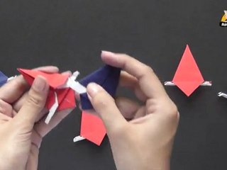 Learn to make a Star - Origami in Hindi