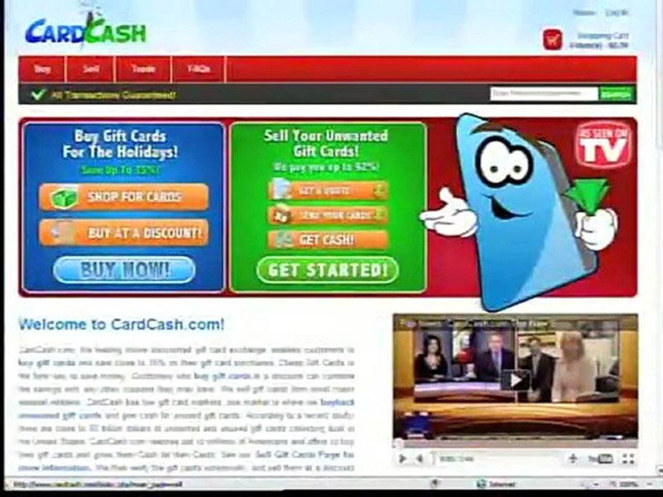 ABC News  CardCash.com Get Rid of Unused Gift Cards and Get Cash