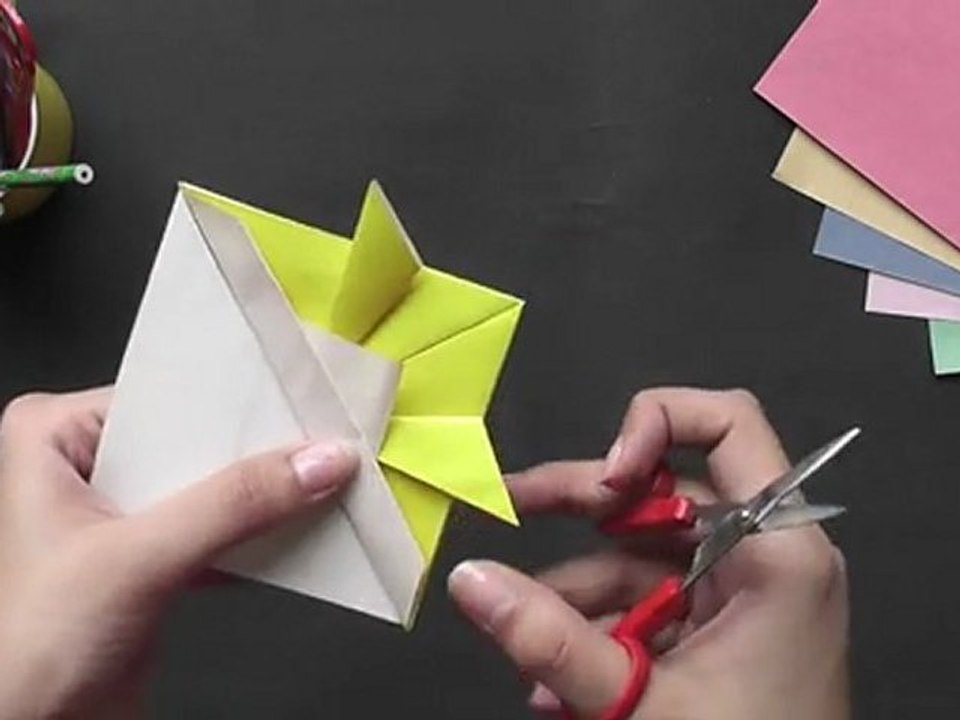 Origami in Marathi  - Learn to make a Gold Fish
