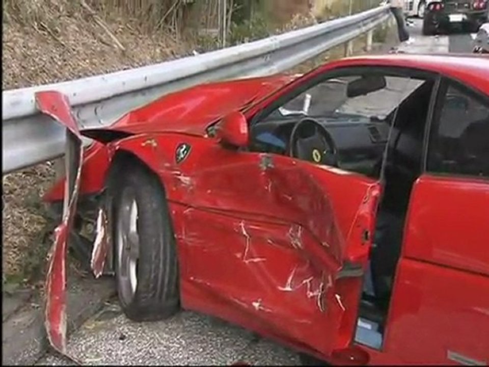 Ocho Ferraris y un Lamborghini implicados en un choque en cadena en Japón