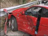 Ocho Ferraris y un Lamborghini implicados en un choque en cadena en Japón