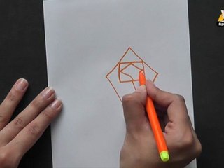 Let's see if you can draw this Kite very interesting in Hindi