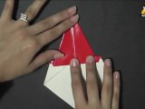 Origami in Marathi  - Let's make a Santa Face