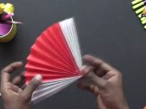 How to make a Chinese Fan - Arts & Crafts in Gujarati