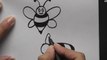 How to Draw A Cute Cartoon Bumble Bee in Hindi
