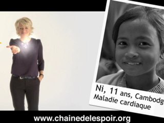 Sophie Davant soutient La Chaîne de l'Espoir