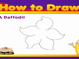 Learn to Draw Flower in Hindi - Daffodil