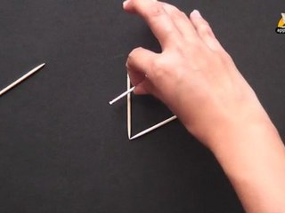 Entertaining Triangle Puzzle with Toothpicks