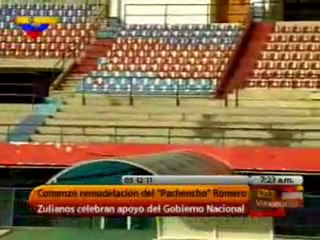Min. Deporte inicia remodelación de estadio “Pachencho Romero” en Maracaibo