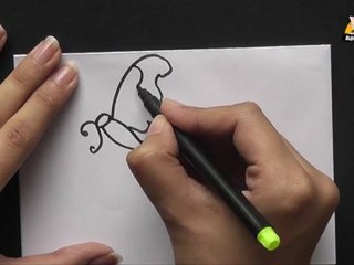 Learn to Draw a Cartoon Butterfly in Kannada