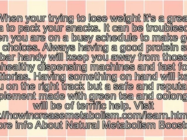 Metabolic Cooking and metabolism boosters
